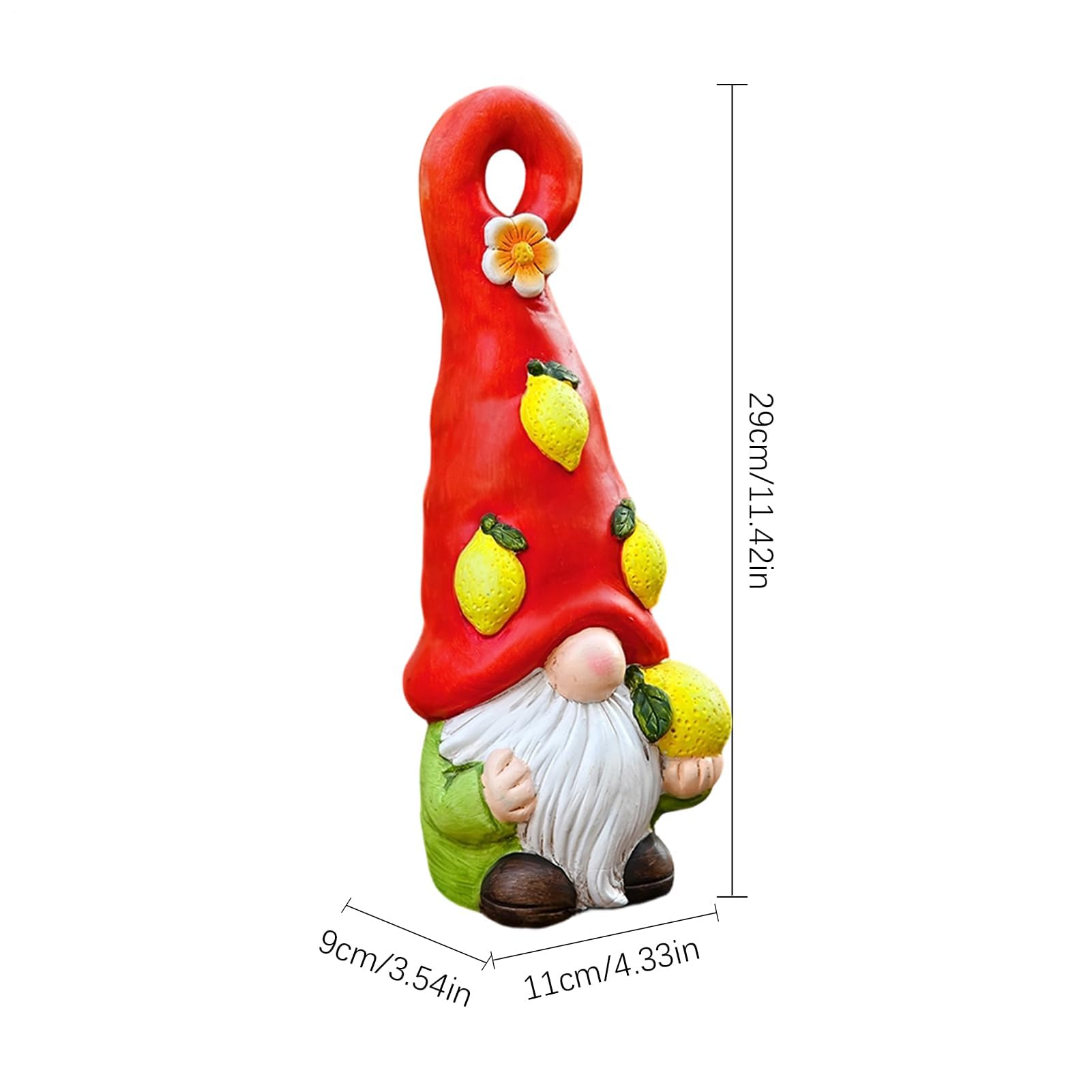 Figuras de gnomos pequeños | Escultura enana con temática de frutas | Decoración de escultura enana | para mesas, estanterías, alféizares, patio, dormitorio, estudio, guardería, mesita de noche