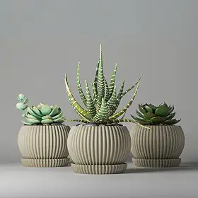 Mini Vaso Cachepot Mini Suculenta Decoração Unitario (AREIA)