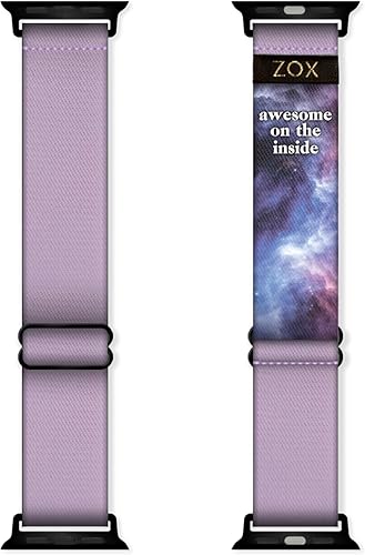 ZOX Correa para Apple Watch, banda elástica con afirmaciones motivacionales y hermosas obras de arte, regalos para hombres, mujeres y niños