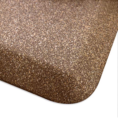 WellnessMats Granite 3/4" Anti-Fatigue Mat - Comfort & Support - Non-Slip, Non-Toxic - 24"x36"x 3/4" Granite Copper