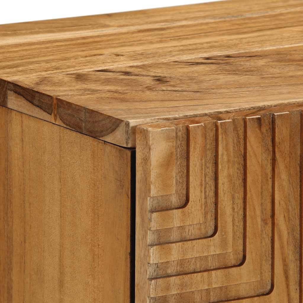 Buffet 60 x 33 x 75 cm en bois d'acacia massif