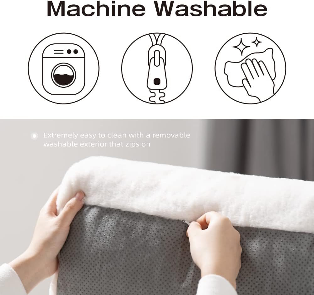 سرير اريكة منفوش ومتين مع قاعدة مضادة للانزلاق للقطط والكلاب والحيوانات الاليفة، لون اصفر، مقاس 66 × 48 × 33 سم