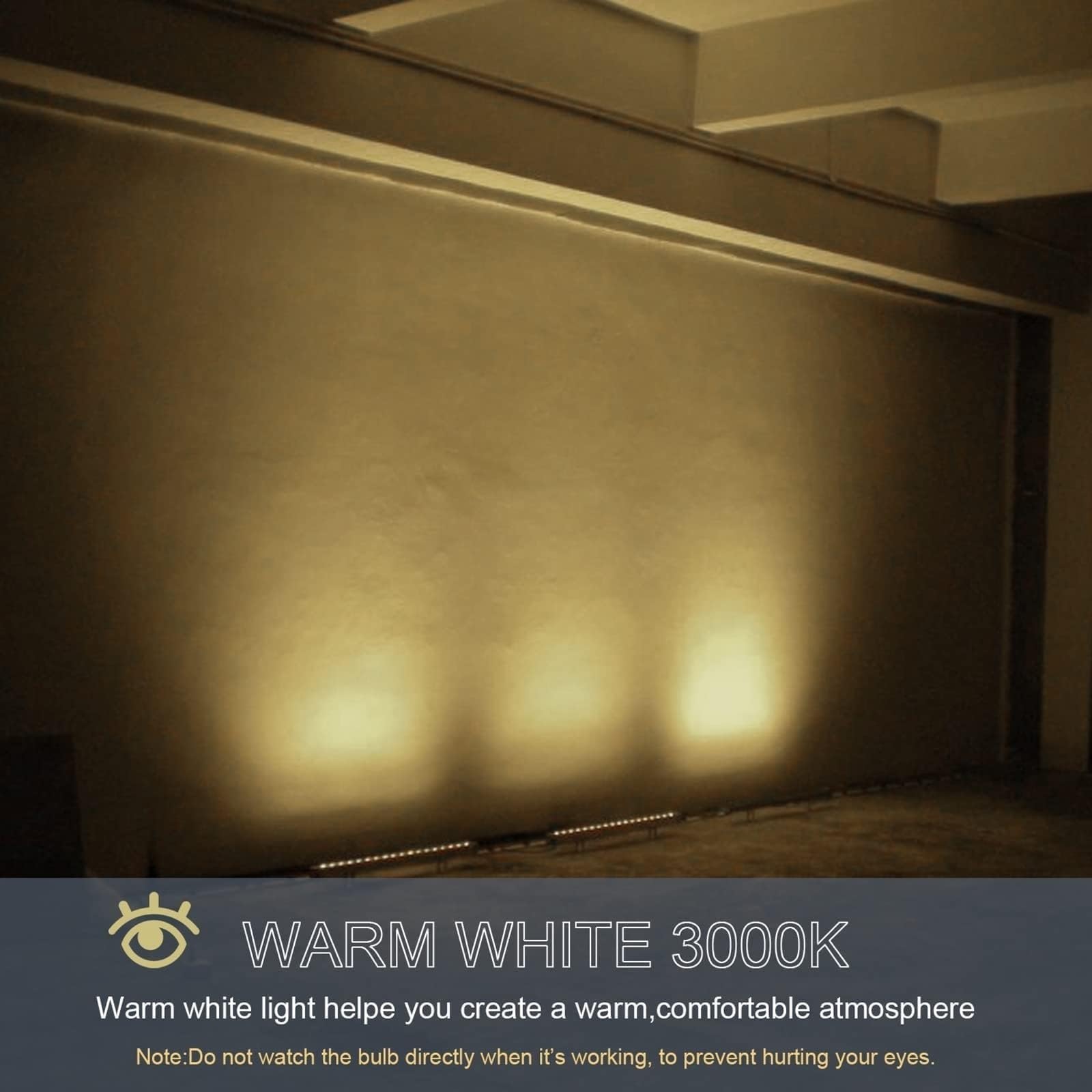 Foco LED De Haz, Barra De Luz LED Para Bañar Paredes, Resistente Al Agua IP65, Adecuada Para Proyectos De Iluminación De Acento O De Inundación En Interiores Y Exteriores(Warm White,18W(85-265V))