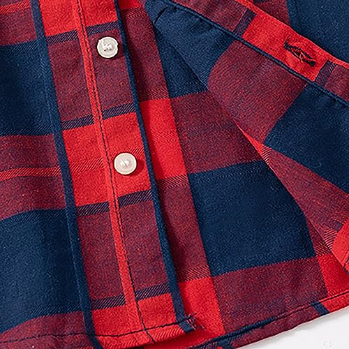 Betadog Boys' Big Classic Fit Long Sleeve Button One Open Pocket Solid Boy Fall Outfits Boy Fall Outfits4
