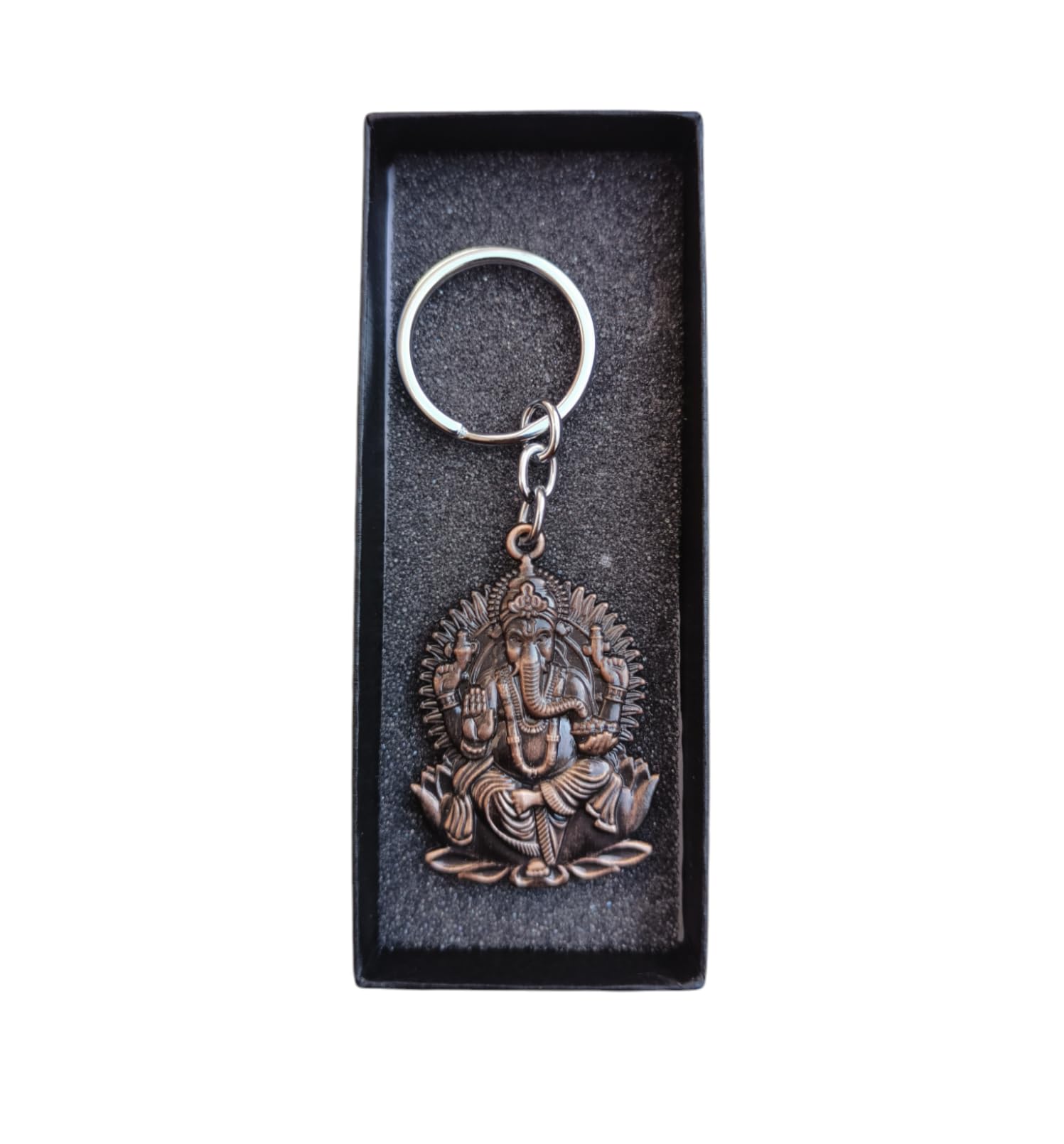 Hindu God of Beginnings Lord Shree Ganesh | Shiva' Son | Double Side Metal Keychain (Bronze)-image-10