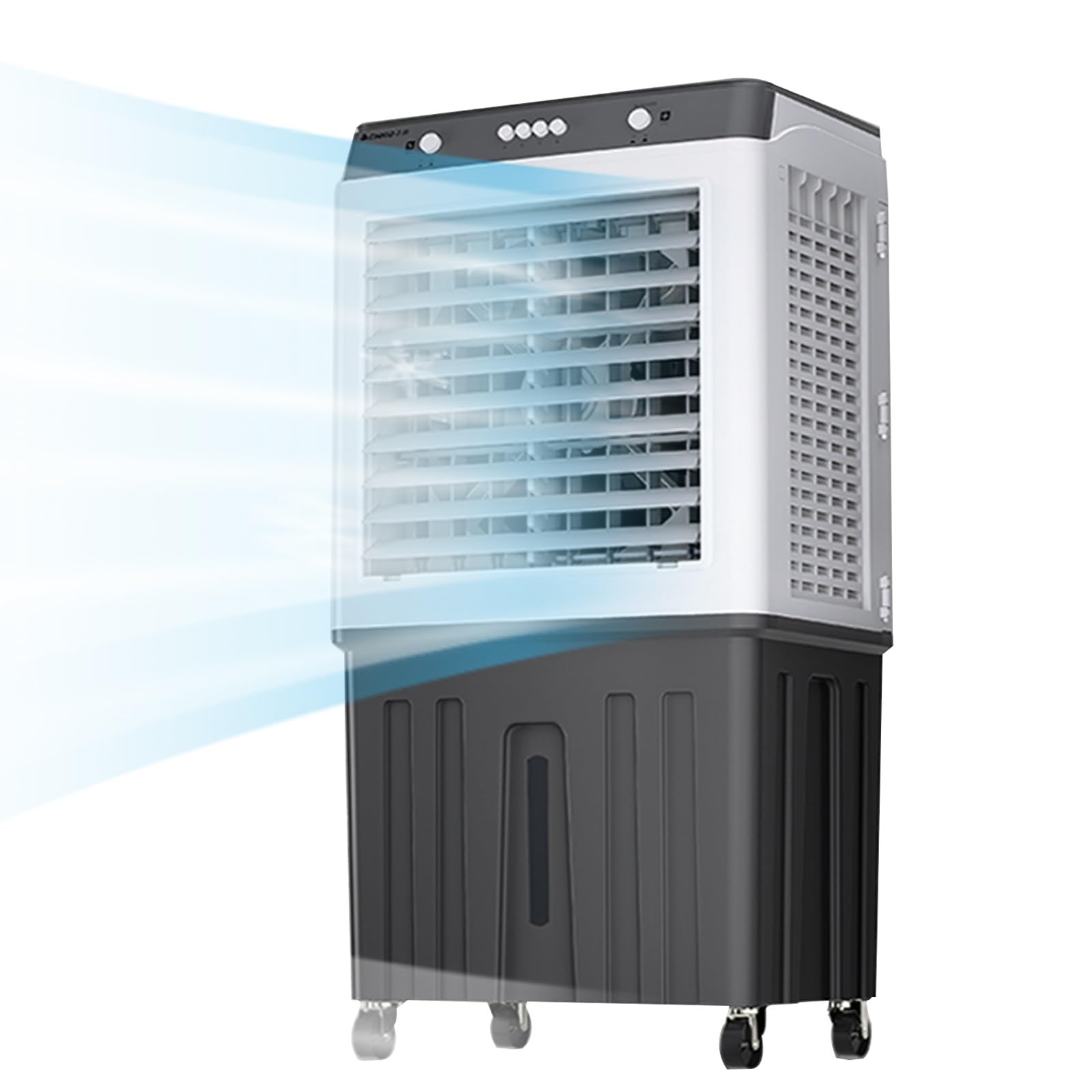 TIANQIHAO Evaporative Air Cooler Humidifier Fan, Portable Air Conditioner For Home Office Dorm, 3 Speeds Mobile Cooling,A-47x34x98cm/18.5x13.4x38.6in
