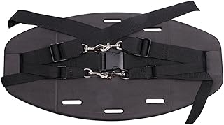 LOVIVER Kayak Backrest Kayak Back Pad Detachable Comfort Black Universal Boat Seat Backrest Canoe Seat Backrest for Rafting Rest Kids Fishing Marine