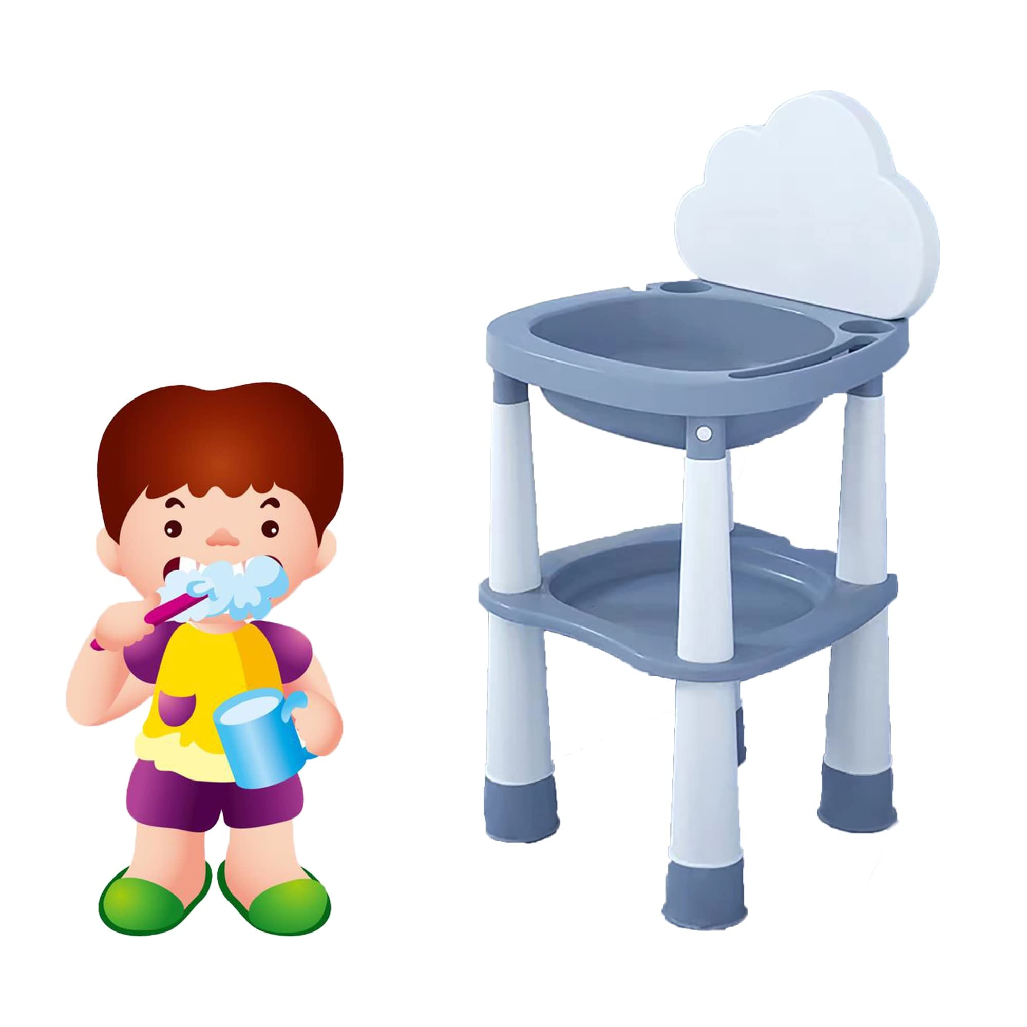 Lavandino Da Bagno Per Neonati Portatile - 52x30 Cm, Con Ventose E Supporto Glutei, Per Lavabo O Vasca, Bianco