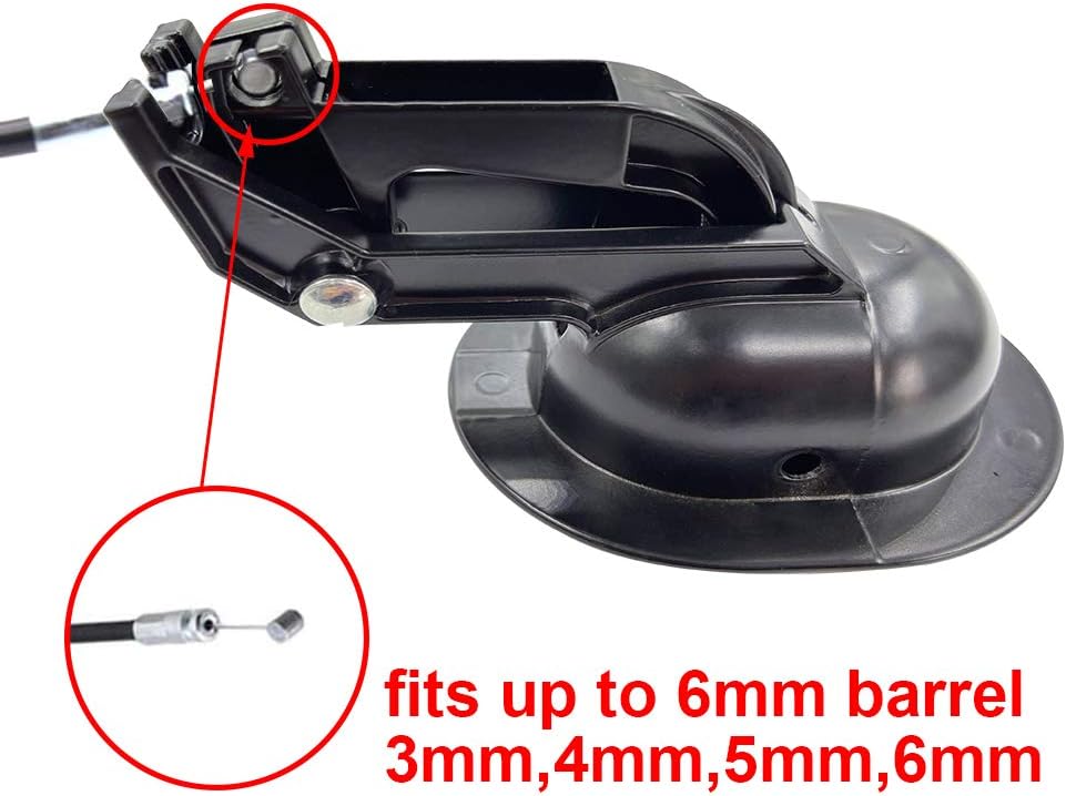 N.B.Y. Universal Metal Sofa Chair Recliner Release Pull Handle Replacement Parts with Cable Retaining Clips, Fits Most Recliner Sofa Brand, Recliner Handle Size 3" x 3.5"