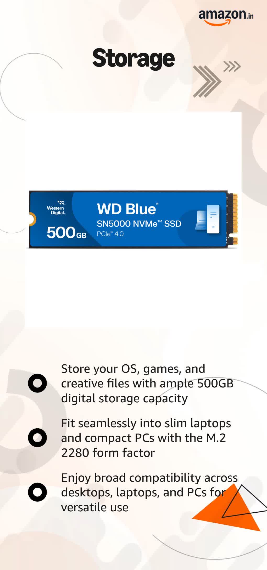 Western Digital WD Blue SN5000 NVMe Internal SSD