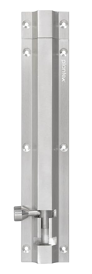 Plantex Stainless Steel 8 inch Tower Bolt/Tower Bolt for Home,Offices Doors and Windows/Tower Bolt for Main Door/Door Latch/Kundi/Chitakini/Door Latch for Windows (Chrome, Pack of 1)