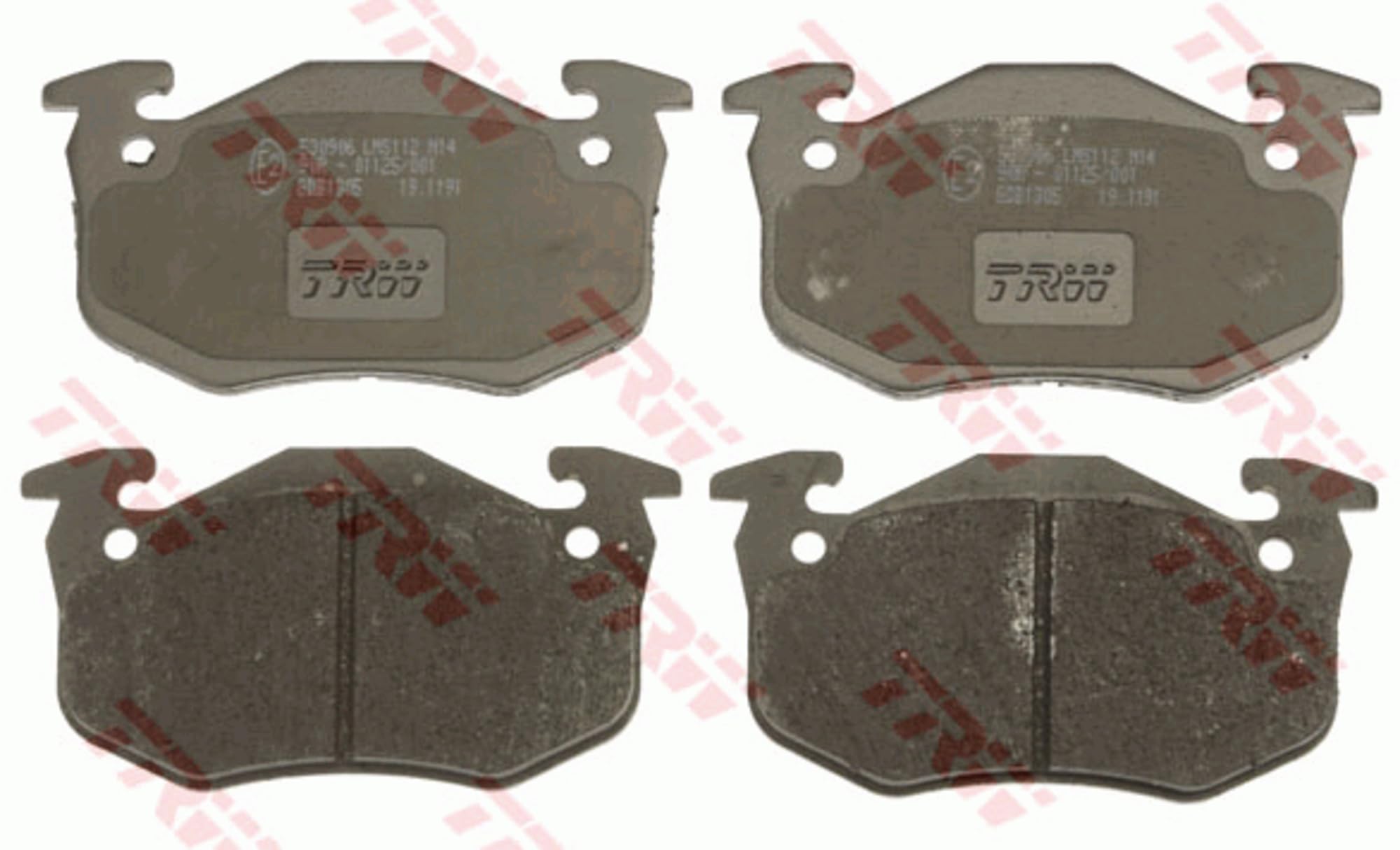 Image secondaire de TRW GDB1305 Kit De Plaquettes De Frein Frein à Disque COTEC pour Renault Clio MK II (BB_, CB_) 1998-2016 Essieu Arrière et autre