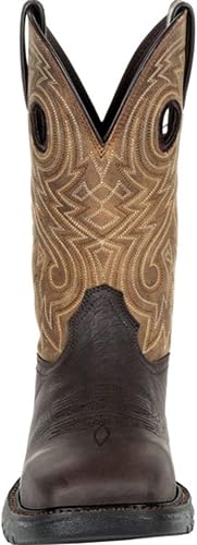 Miniatura 3 de Rocky Original Ride FLX - Botas Western con punta de acero, color marrón oscuro y bronceado, 10 de ancho de EE. UU, marrón oscuro y bronceado