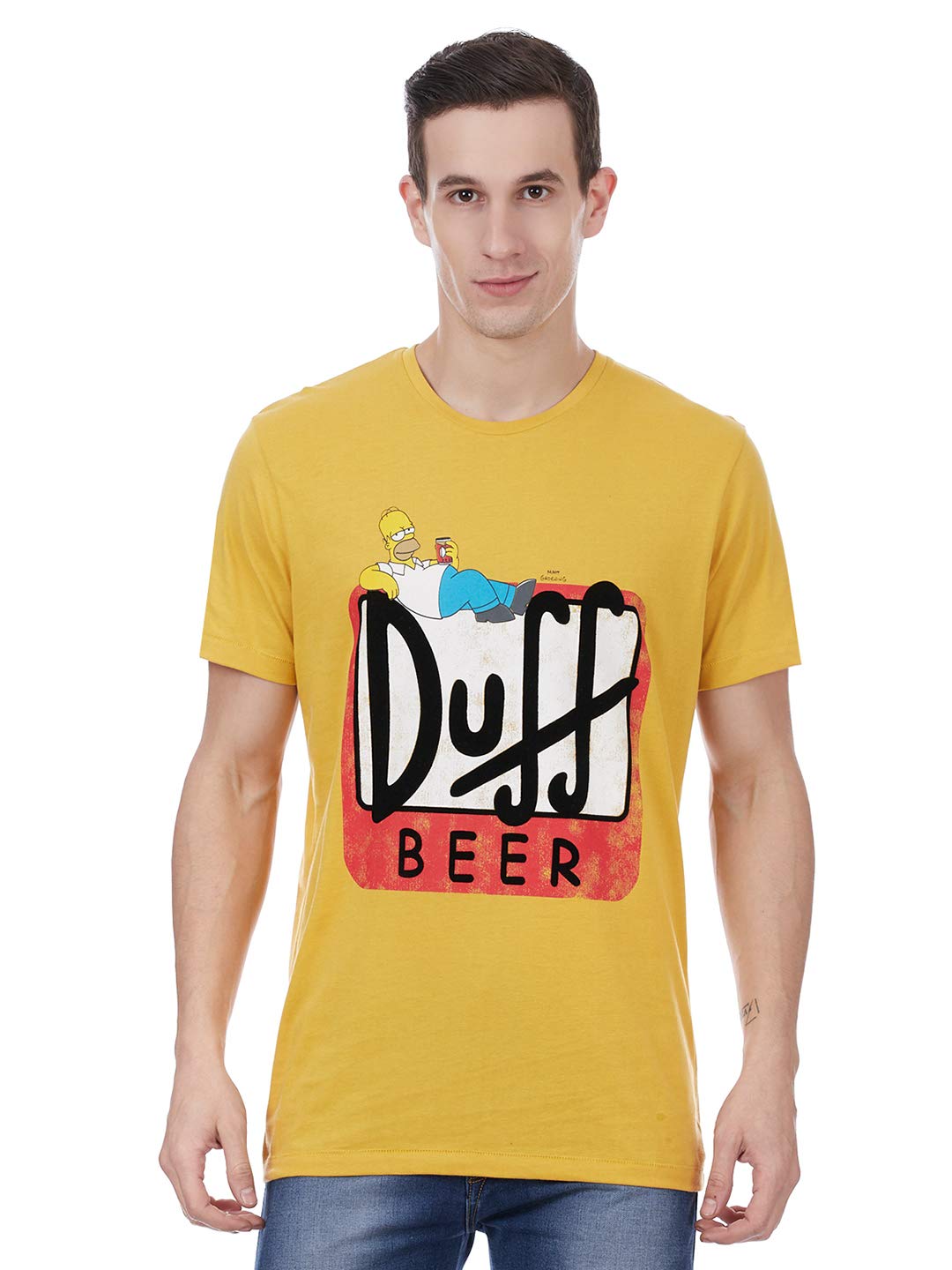 Free Authority Mens Round Neck Graphic Print T-Shirt