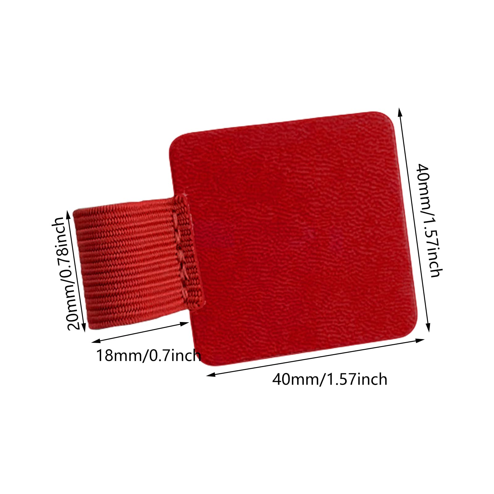 20 portapenne ad anello adesivo elastico per matite in pelle PU per quaderni, tablet, calendari, riviste, organizer da scrivania per penna