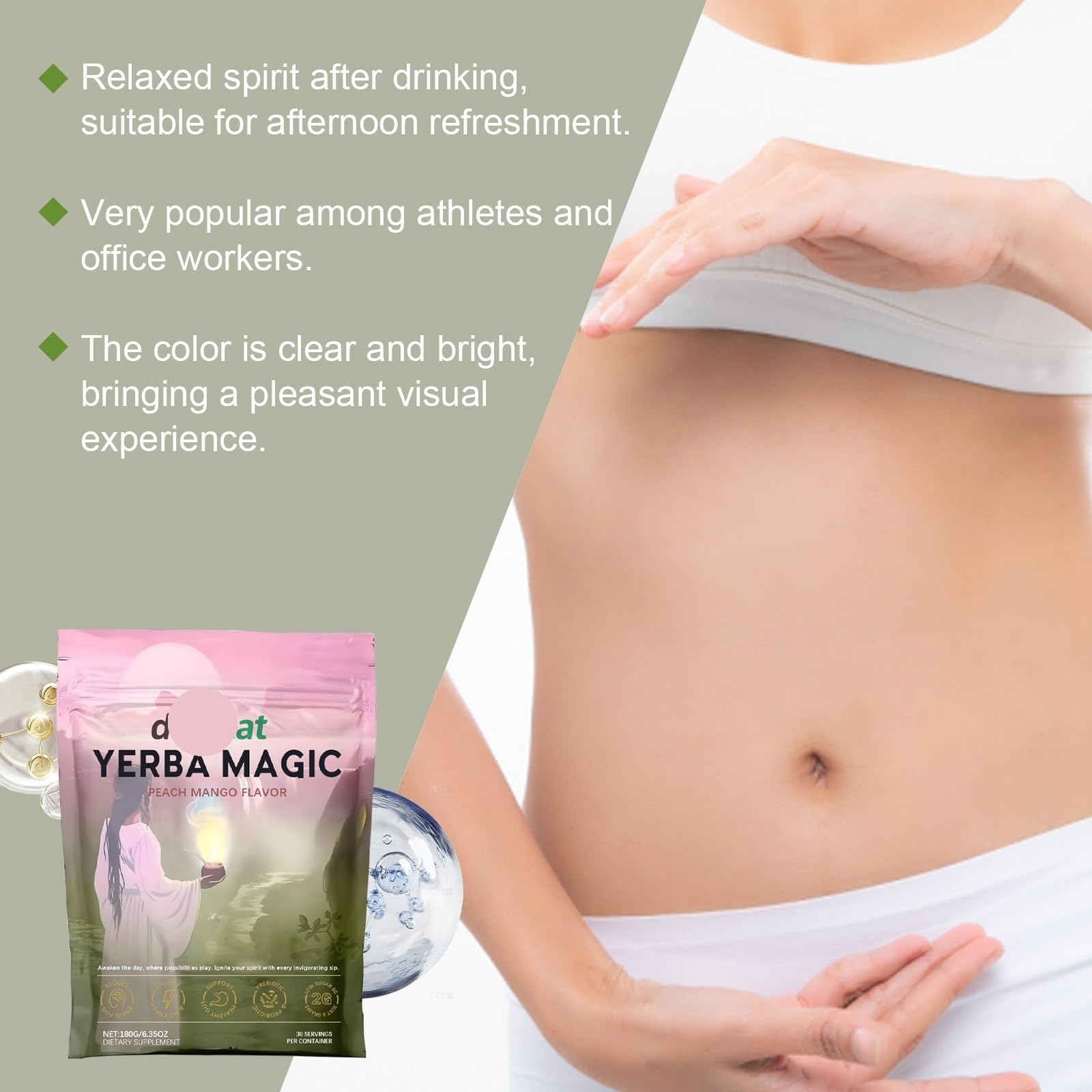 Mezcla De Mate Orgánico | Apoyo Digestivo Con Hongo Chaga | 6 G De Ración Diaria | Energía Natural | Estilo De Vida Saludable(1PCS)