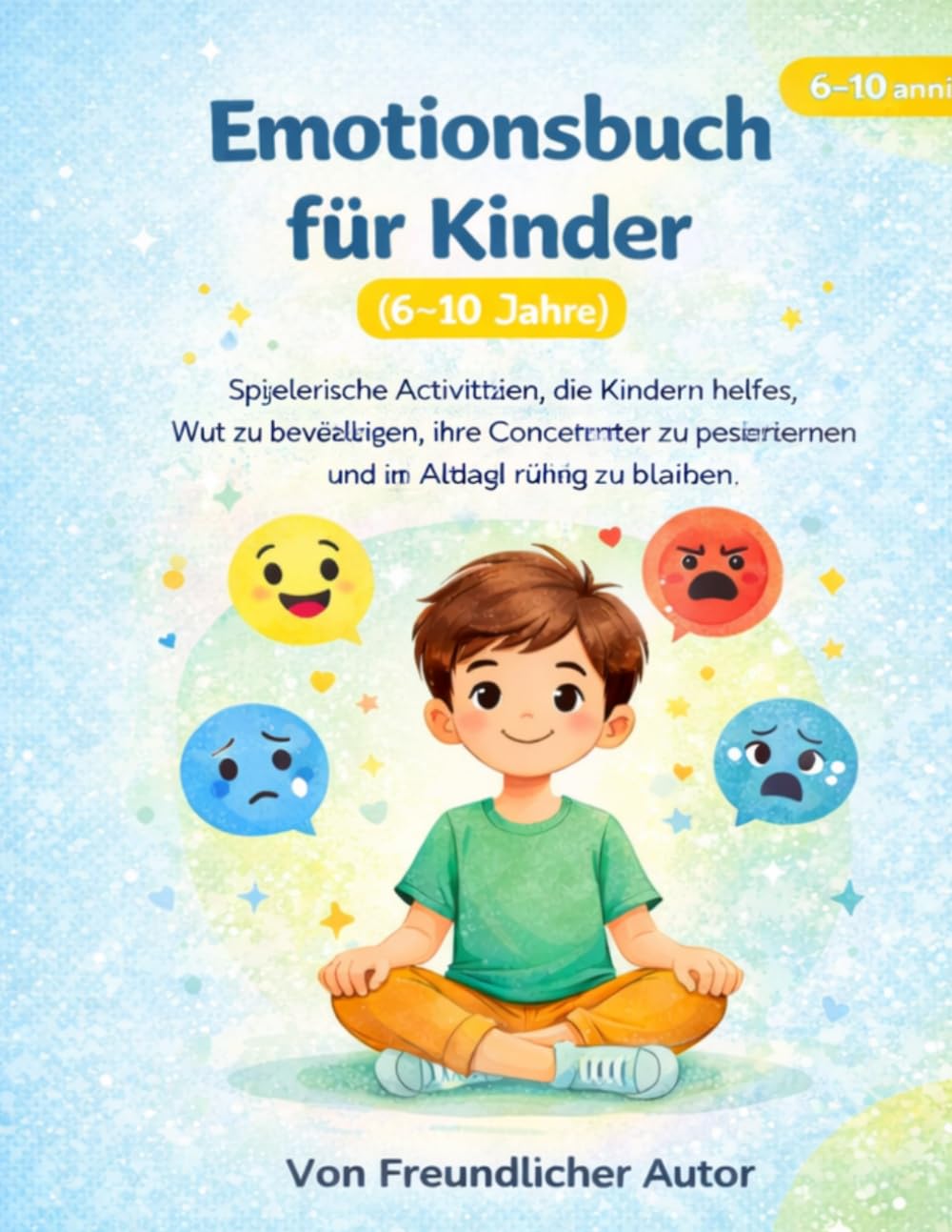 Emotionsbuch für Kinder (6–10 Jahre): Spielerische Aktivitäten, die Kindern helfen, Wut zu bewältigen, ihre Konzentration zu verbessern und im Alltag ruhig zu bleiben