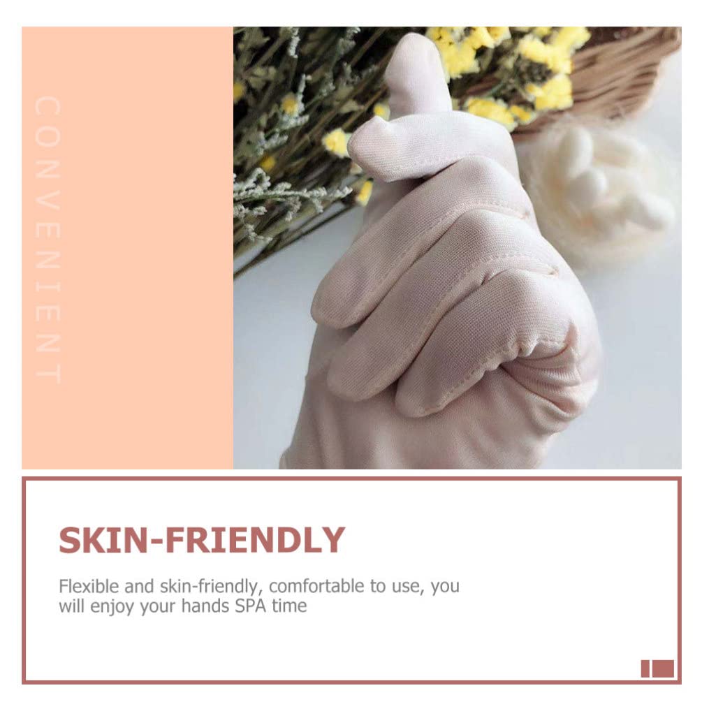 FOMIYES Silk Beauty Set Overnight Lotion Gloves for Women Sleep Gloves Silk Hand Protection