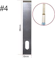 Vista 2 de TIHOOD 100 cuchillas de repuesto #4 para hoby/acero para manualidades