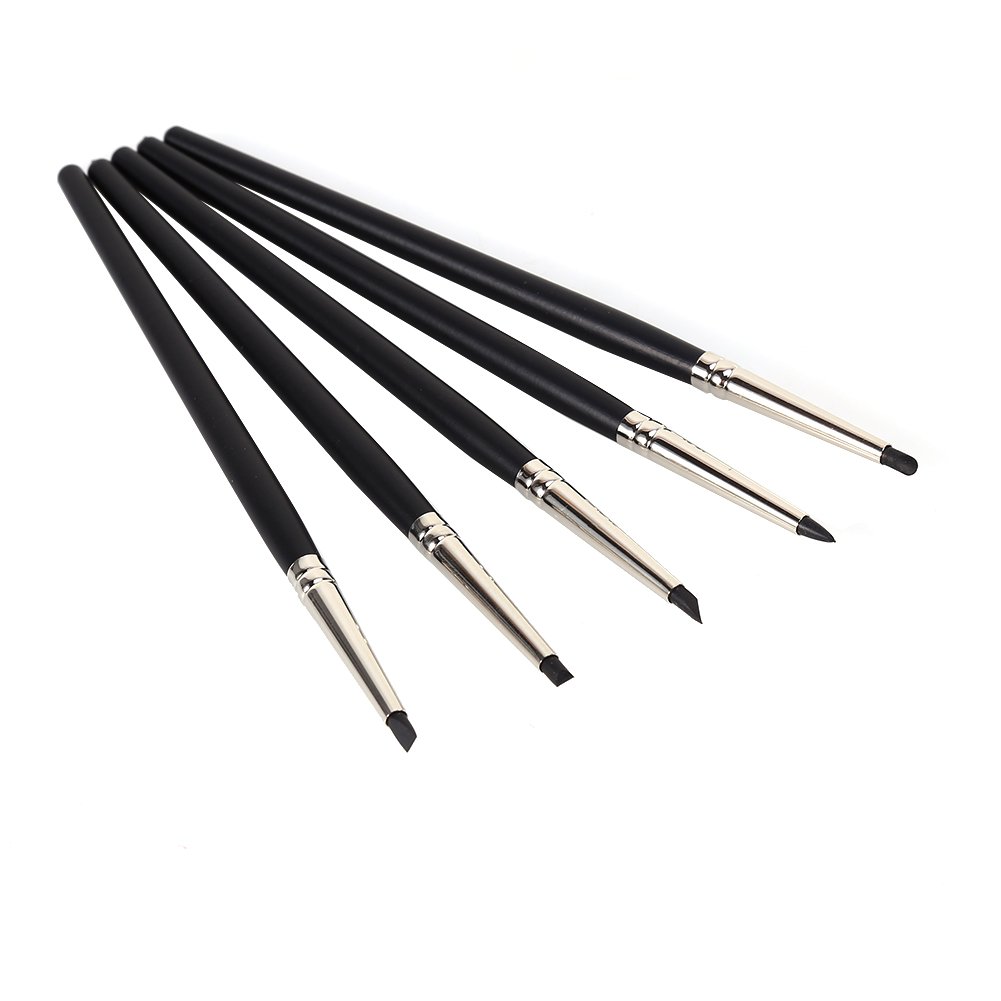 5 stuks rubberen stiften klei beeldhouwgereedschap set kleiwaren zachte