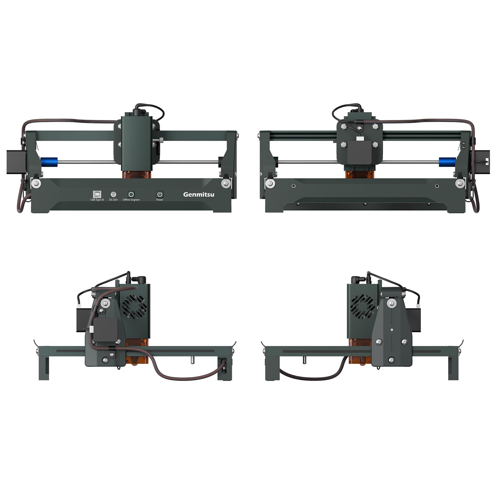 Genmitsu Kortek Grabadora Laser 10W, Cortadora CNC 200x150 mm