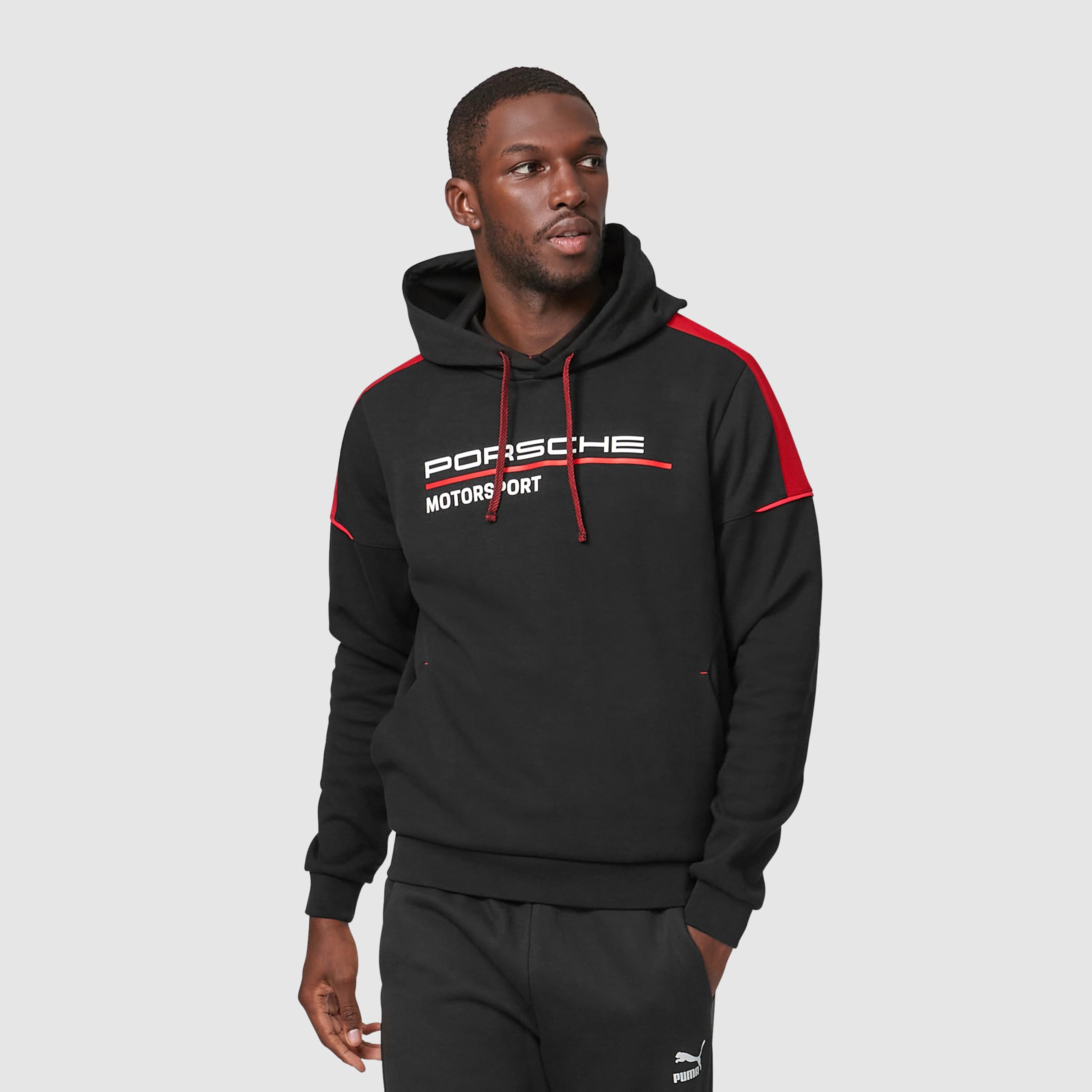 Stitched Motorsport FW męska bluza z kapturem czarna