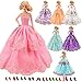 Miunana 6X Novia Vestidos de Fiesta Ropa Princesa Boda Vestir de la Manera Mezclar Estilos y Colores para 30 CM Muñeca