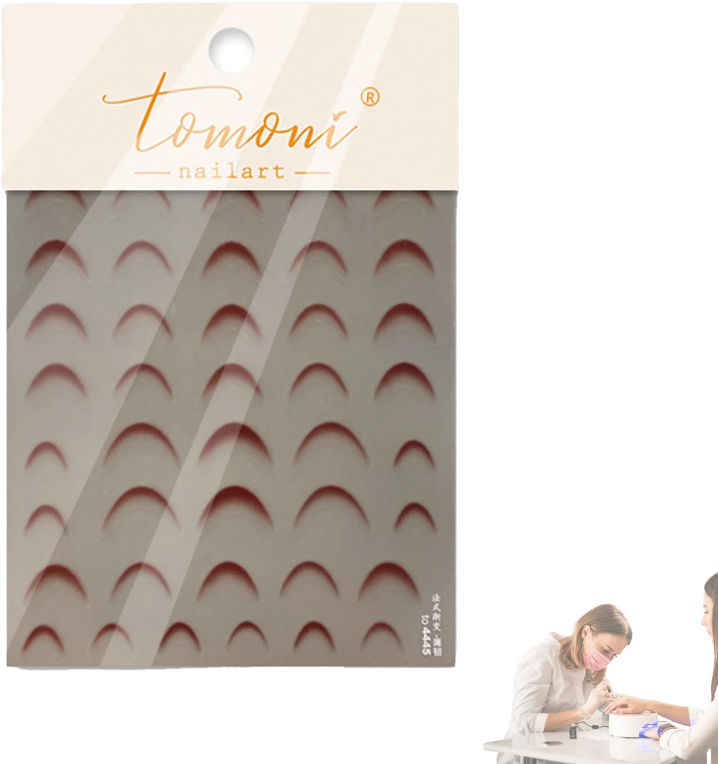 Nail French Tip Stickers | Gradient Manicure Accessories,Long-lasting Nail Sticker | for Daily Wear Parties Weddings Holidays Date Night Vacation Special Events Home Salon Girls Ladies Wives