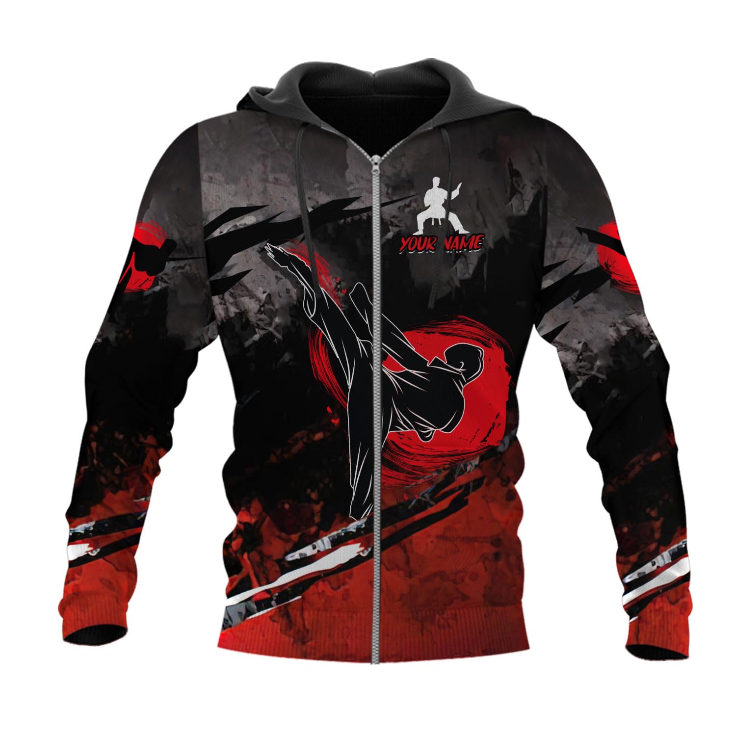 MonkeyVan Personalized Karate 3D Hoodies Cool Karate Gift for Boys Girls Karate Lovers T-Shirt Karate Shirts Uniform S-5XL 4 Multicolor