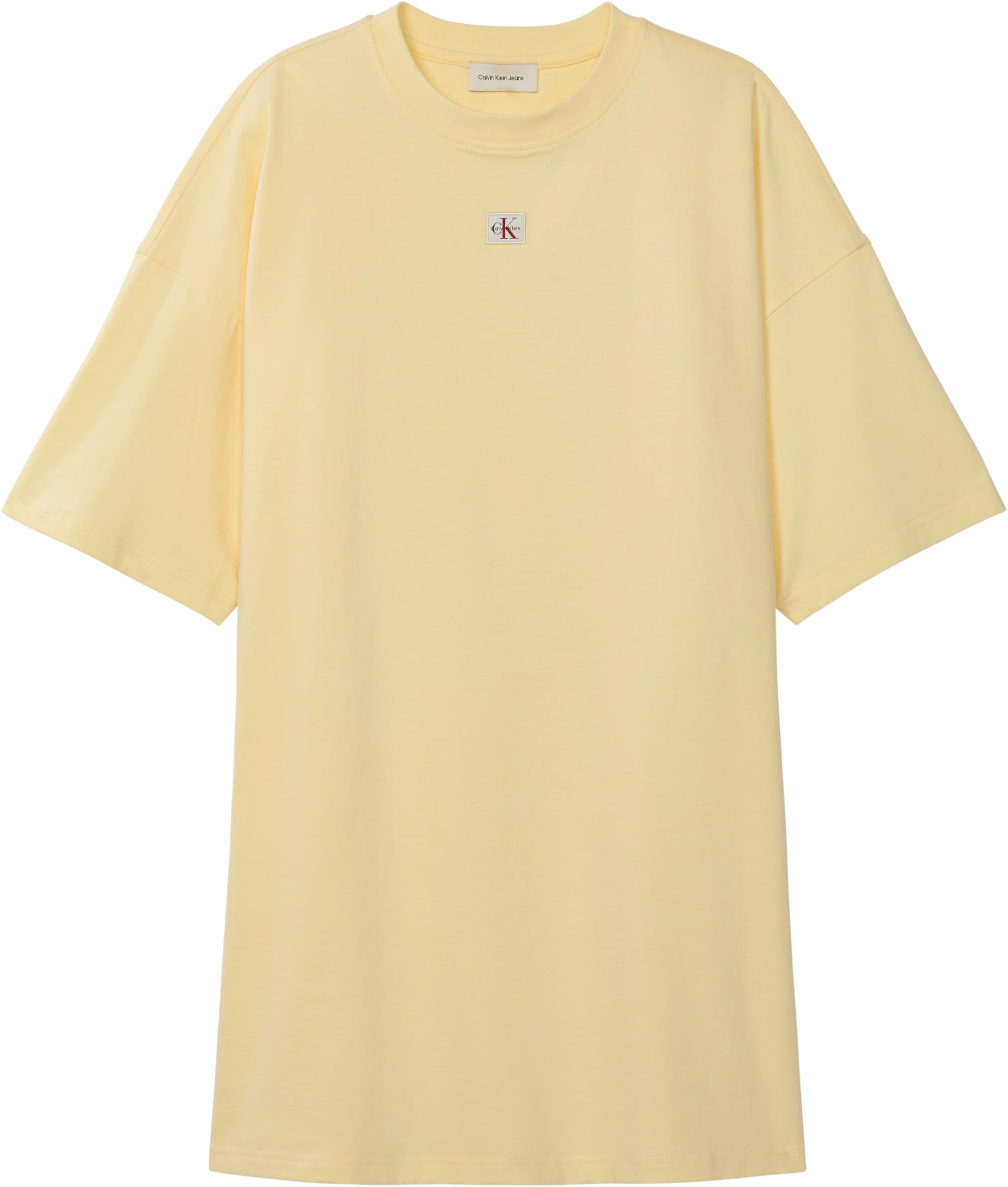 Calvin Klein Damen Ss Woven Label Oversized Tee DRE Lv047f228g Kleider