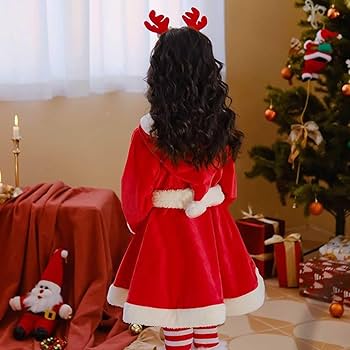 Amazon.co.jp: [monoii] サンタクロース 衣装 女の子 クリスマス