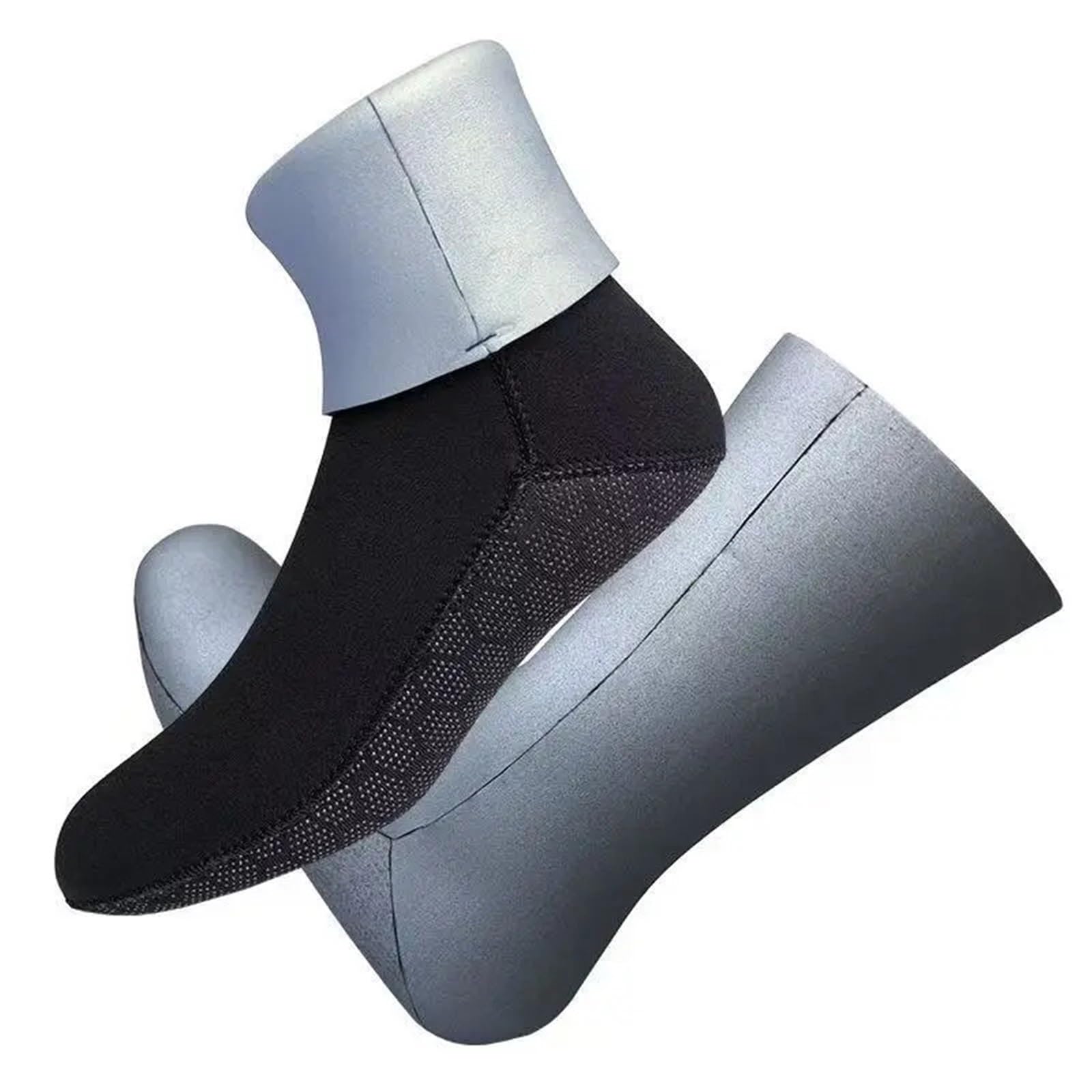 Neoprensocken Tauchsocken 5 mm/7 mm, titanbeschichtetes Neopren, thermisch, rutschfest, for Damen und Herren, for Surfen, warm, for Strand Wasser(Color 02 5mm,XL)