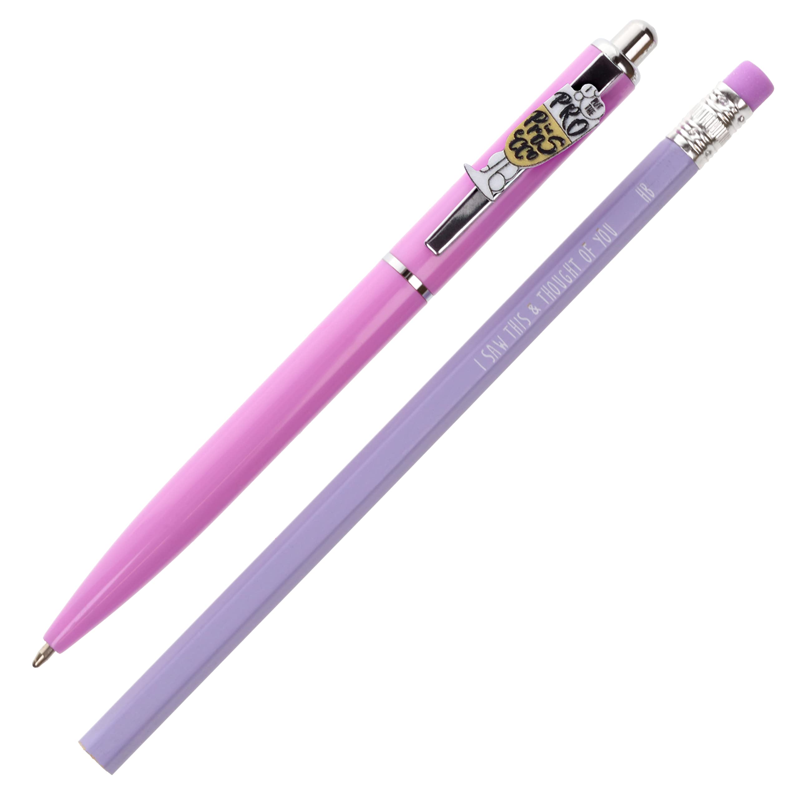 Stands Out, Supplying Outstanding Gifts I Put The Pro In Prosecco Pen and Pencil Set Charm Topper School Stationary Kits Gift โ image 1