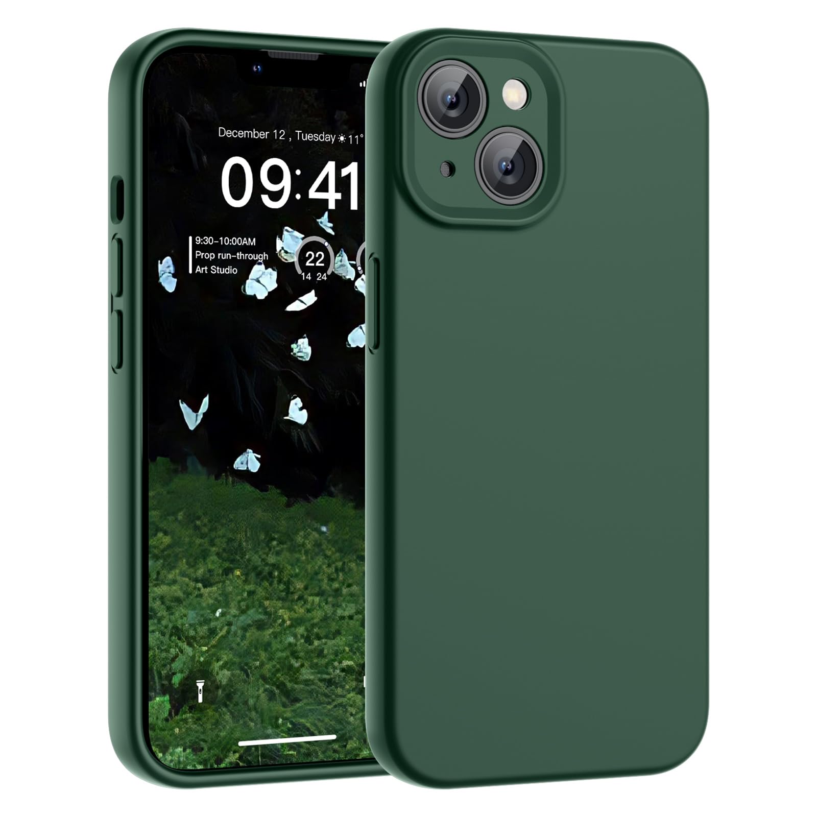 SUPFINE Designed for iPhone 14 Case,Premium Liquid Silicone with [Soft Anti-Scratch Microfiber Lining][Upgraded Camera Protection] Slim Shockproof