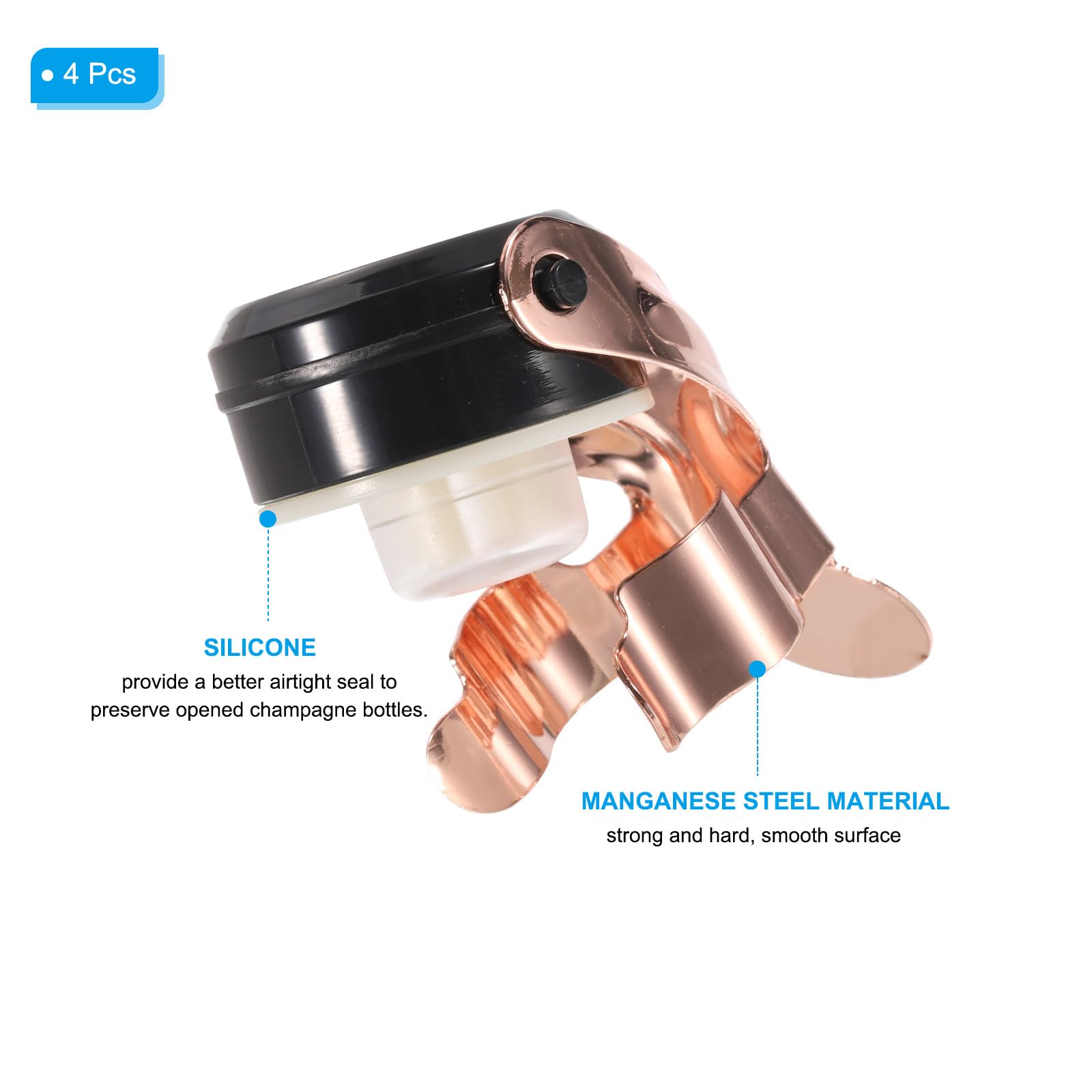 PATIKIL Champagne Bouchons, 2pcs Manganèse Acier