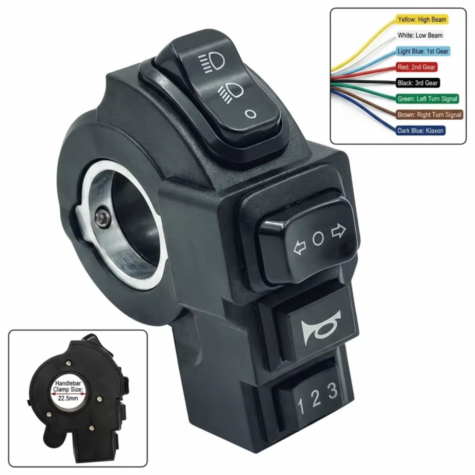Interruptor De Control De Faros Universal 4 En 1