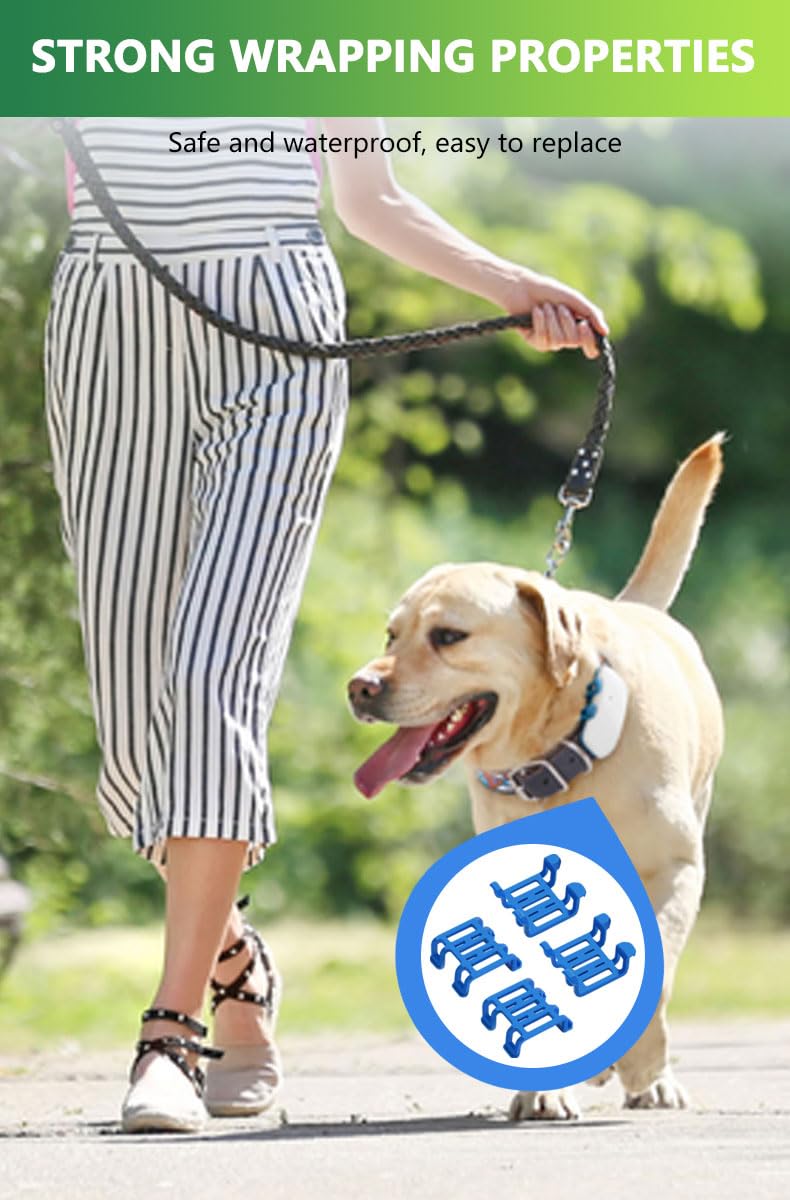 Bouge Dog Rubber Clip Compatible with Tracti GPS Dog Location Activity Tracker Replacement Rubber Attachment Clips - Pack of 4 - Image 3