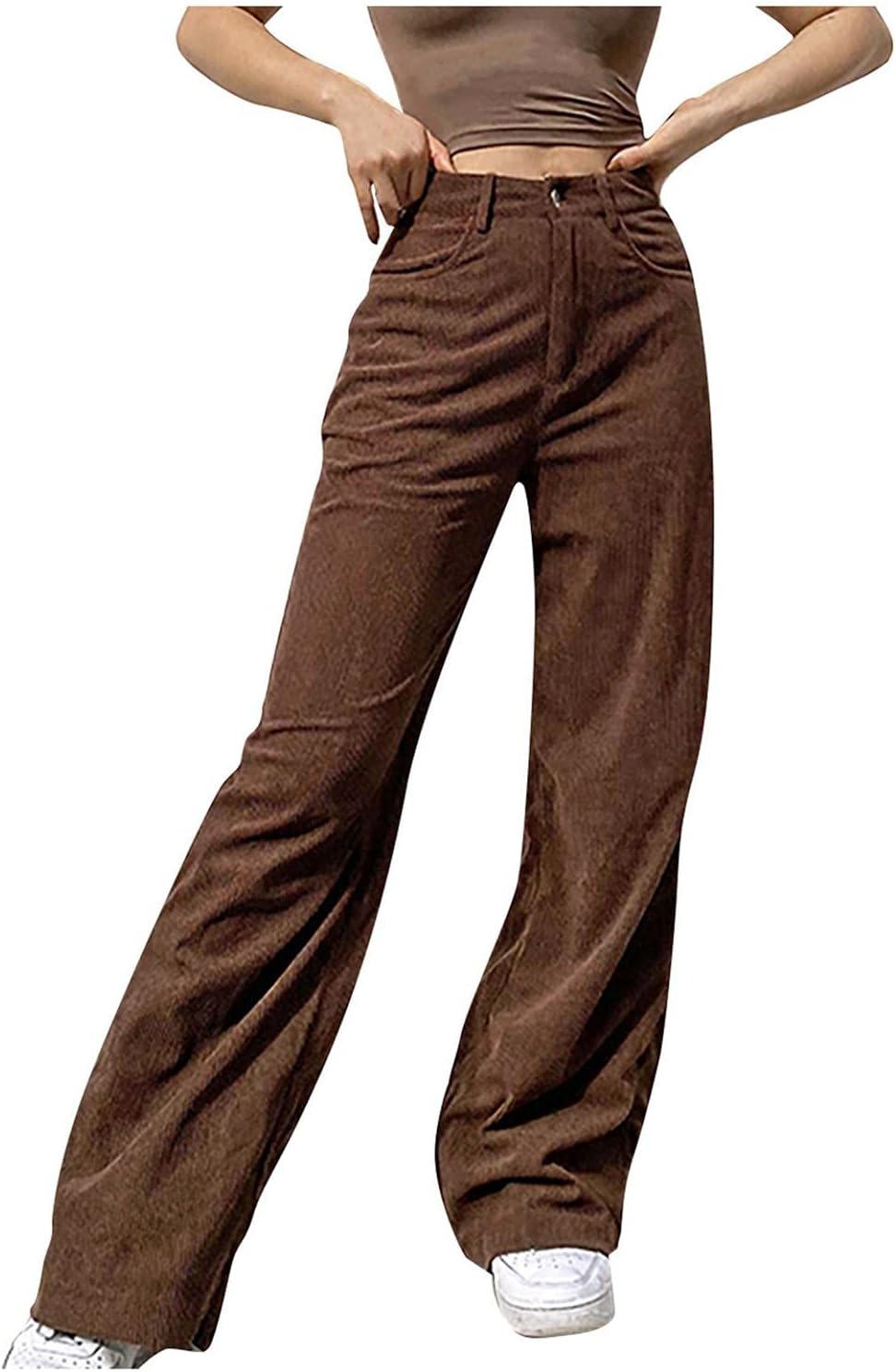 Jeans Donna A Vita Alta IQYU, Stile Boyfriend Ampio E Comodo, Perfetto Per Look Streetwear - 3