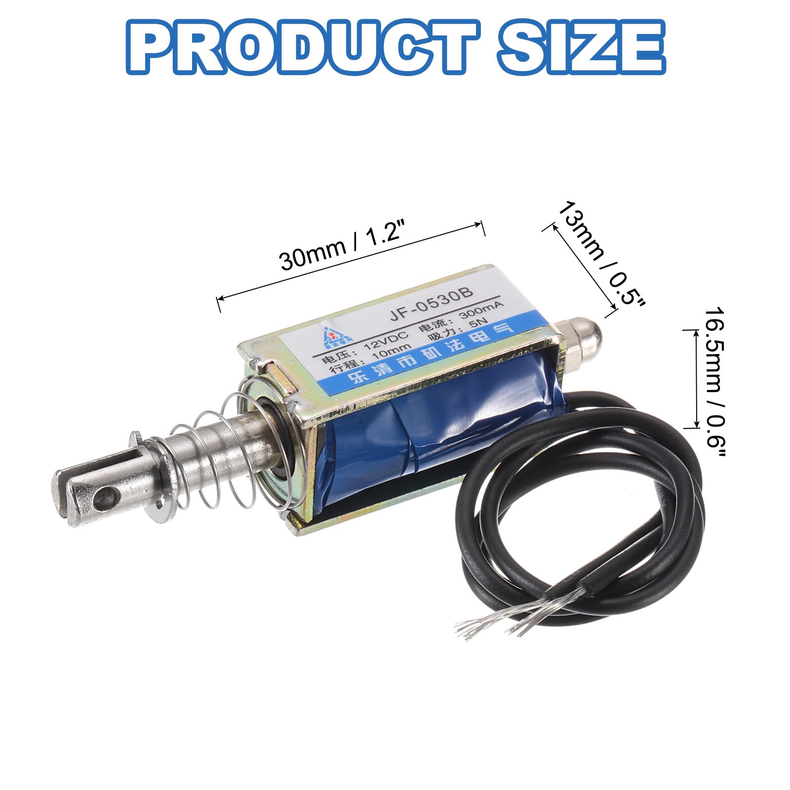 Elettromagnete A Solenoide Heschen DC12V - 4N, Corsa 10mm, Tipo Push Pull - Foto 9