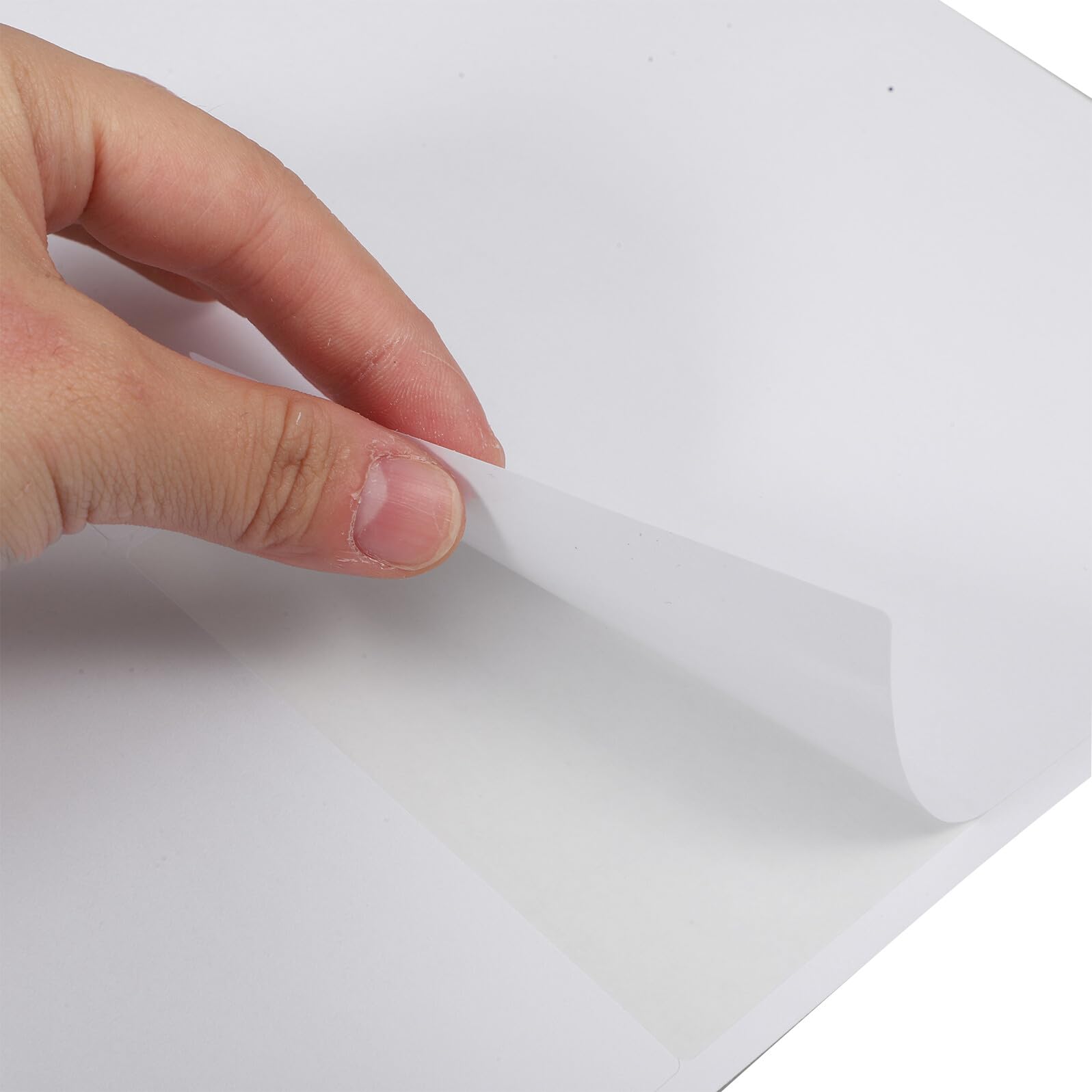 COHEALI 100 Fogli Carta Adesiva Stampante Etichette Adesive Autoadesive Opache Resistenti Strappo per Stampa Personalizzata su Carta per Etichette Prodotto e Spedizioni
