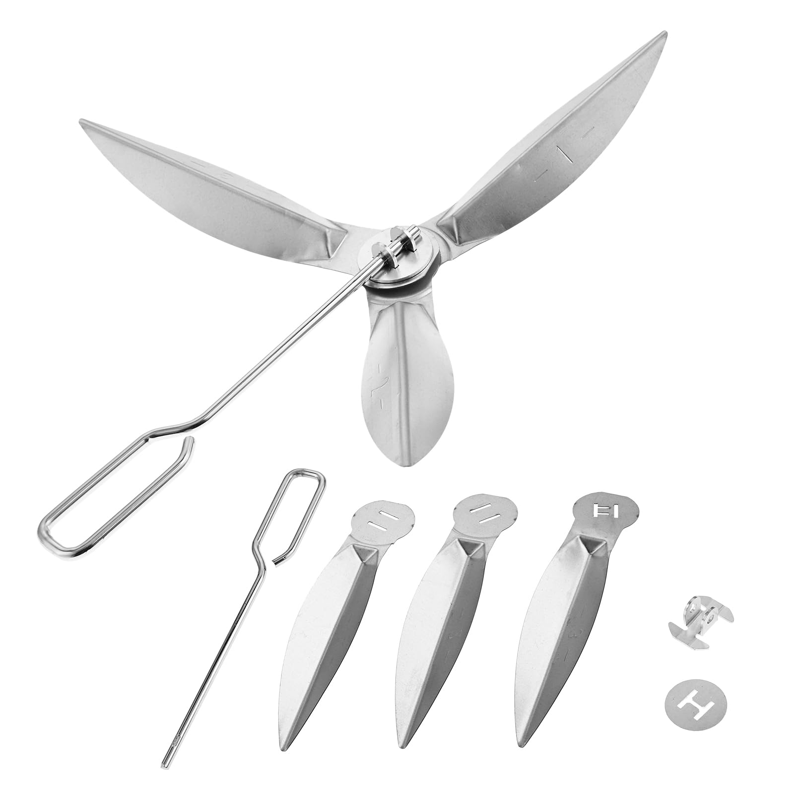 Set di 2 sistemi di pulizia One Touch 18-1/2 pollici, 47 cm, compatibili con Weber 90992 3618 7443 307443 307408 90719 barbecue a carbonella/sfere, 7444, pezzi di ricambio per bollitore