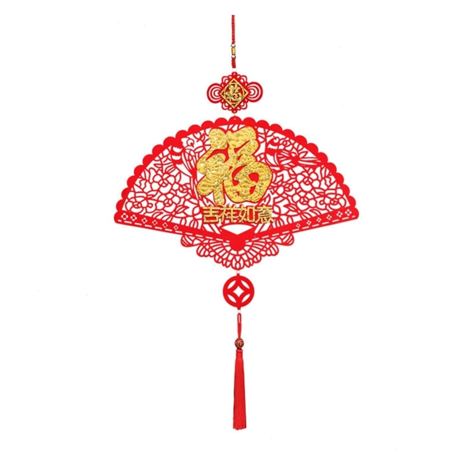 Nodo cinese, pendenti dell'anno lunare, decorazioni da appendere for il festival di primavera Ornamenti cinesi con ciondoli portafortuna Decorazioni di Capodanno Nodi cinesi Nappe