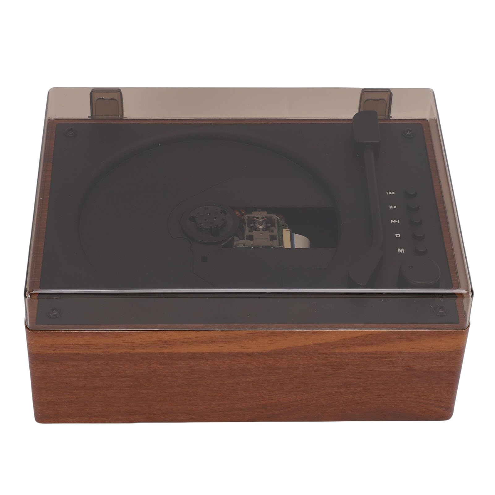 Hidyliu Lettore CD Vintage Portatile con Avanzato Bluetooth 5.1 per la Casa, L'auto e gli Amanti della Musica, Design Classico (Marrone)