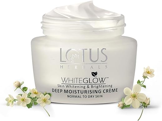 Lotus Herbals WhiteGlow Deep Moisturising cream, SPF 20, Face cream for Dry skin, 60g