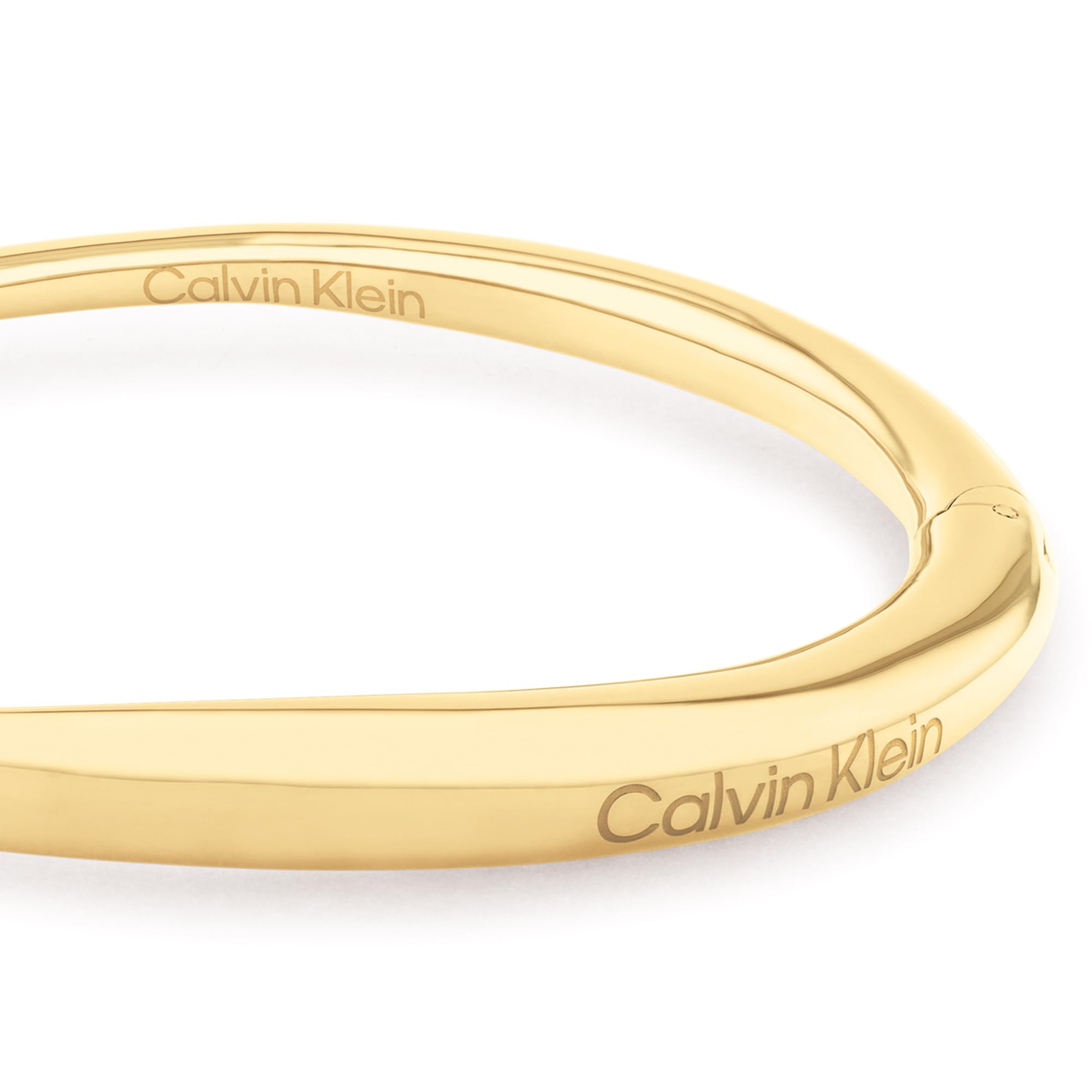 Calvin Klein Bracciale Bangle per Donna Collezione ELONGATED DROPS in Acciaio Inossidabile - Disponibile in Versione Argento o Oro
