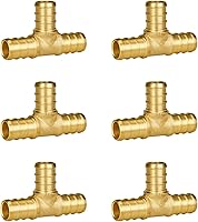 Vista 26 de SUNGATOR Accesorios Pex de 1 pulgada, paquete de 2 acoplamientos Pex de 1/2 pulgada, sin plomo de latón, accesorios Pex de 1 pulgada para tubería Pex