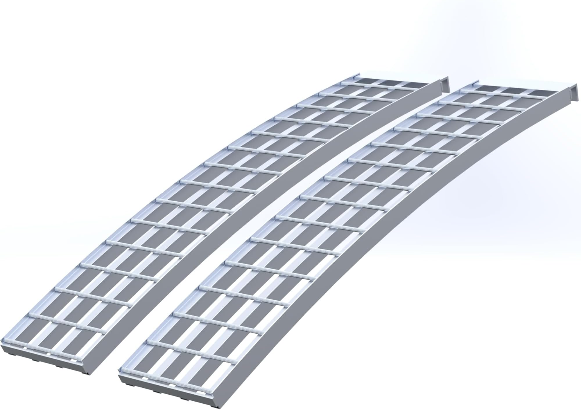 Five Star Aluminum Ramp (2) Set For Trailers - 60in.L x 12in.W, 5,000 lb. Capacity Per Pair