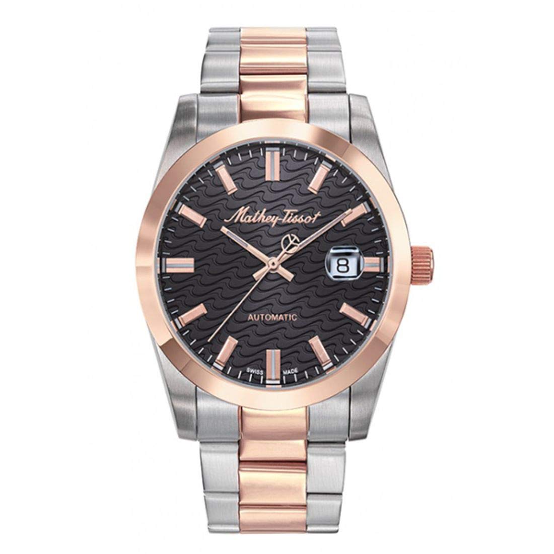 Mathey-Tissot Stainless Steel Swiss Made Automatic Analog Black Dial Men Watch - H1450Atrn, Multi-Color Band (B08F8NZS3T) Amazon Price History, Amazon Price Tracker