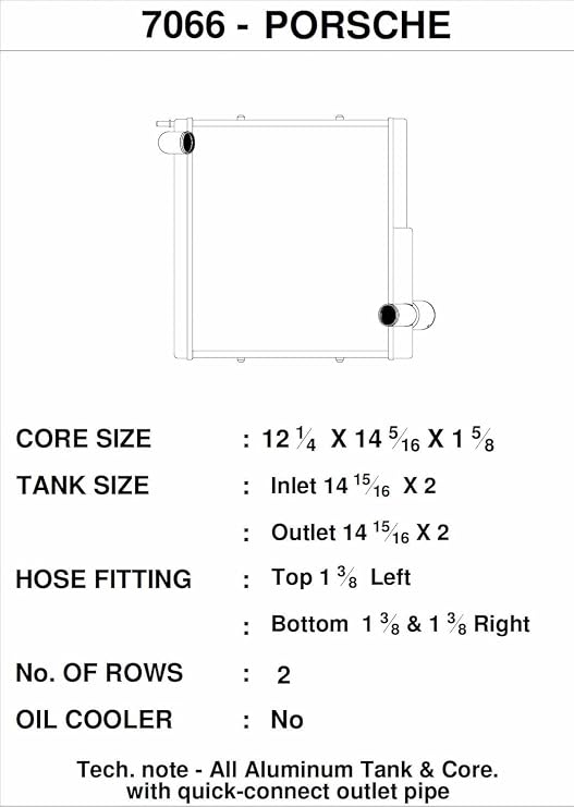 CSF 7066 Radiator