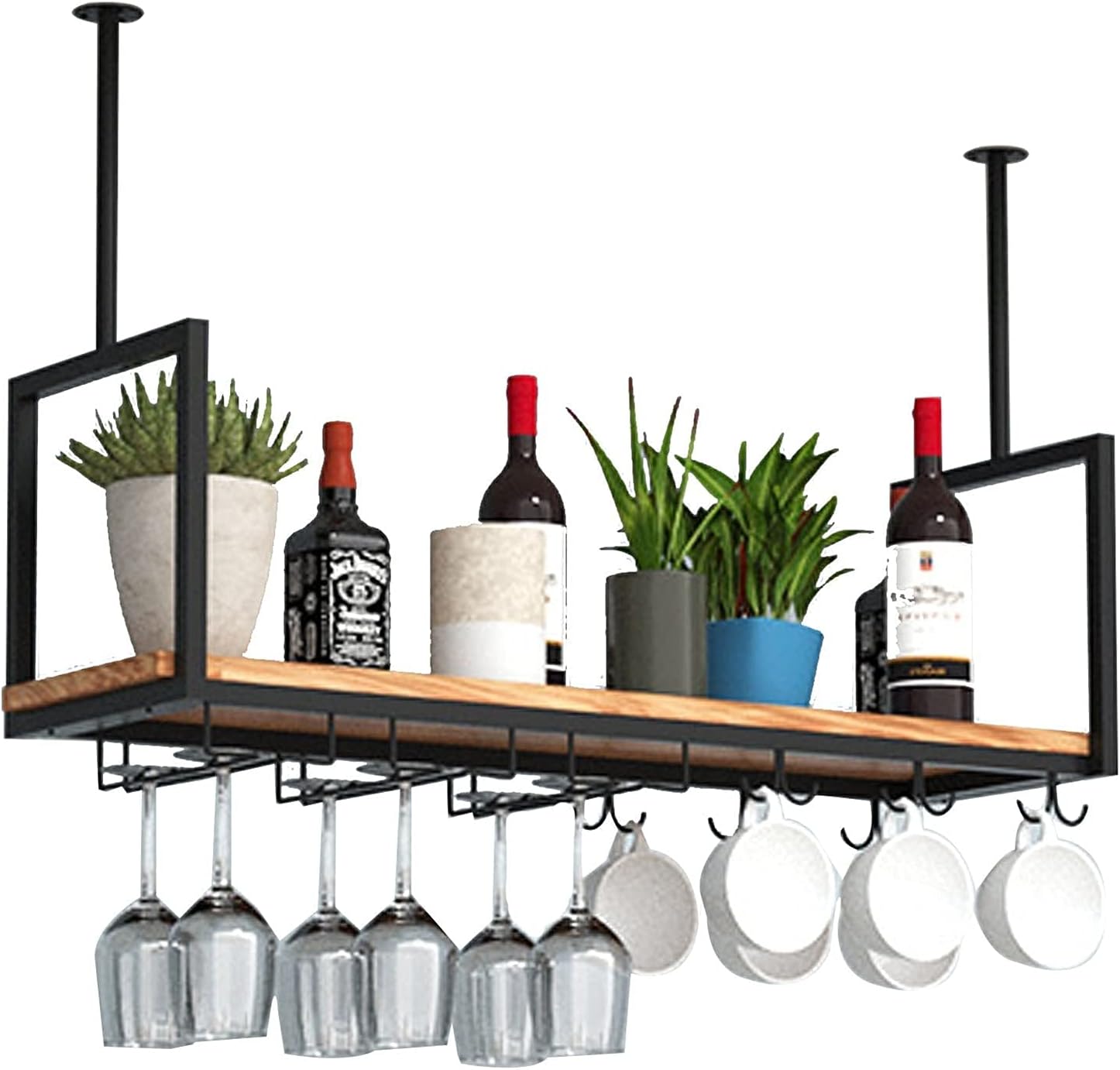 DACYS Wine Racks, Ceiling Rack, Ceiling Mounted Wine Rack, Industrial